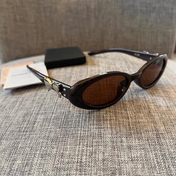 Jennie Jentle Salon Hush 01 Brown Bow Sunglasses - Picture 1 of 9